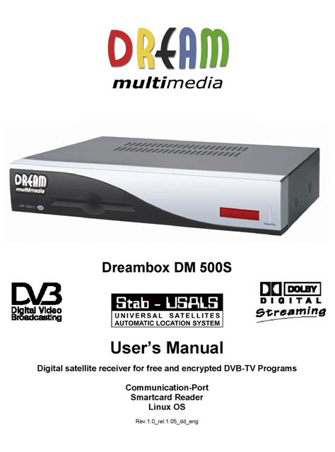 Описание и характеристики Dream multimedia dm500 s