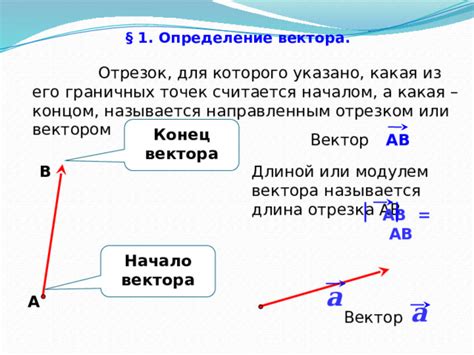 Определение граничных точек отрезка