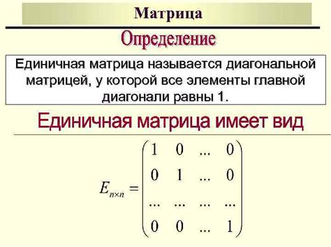 Определение матрицы