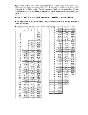 Определение необходимой длины ростка