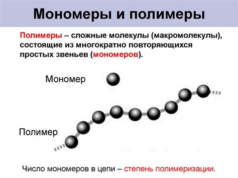 Определение полимеров и мономеров