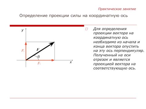 Определение проекции векторов на координатную ось