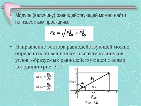 Определение равнодействующей