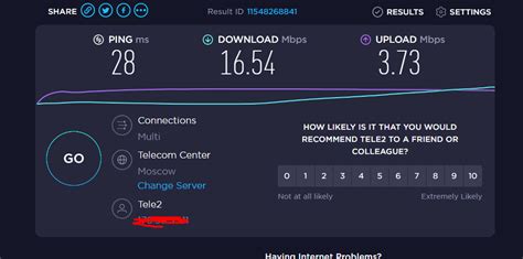 Определение download и upload в speedtest