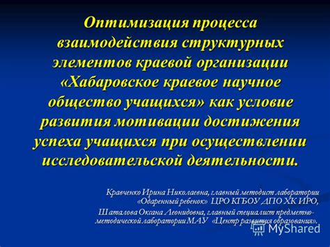 Оптимизация процесса поддержки трудных учащихся