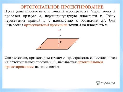 Ортогональная проекция прямой на плоскость: основные моменты