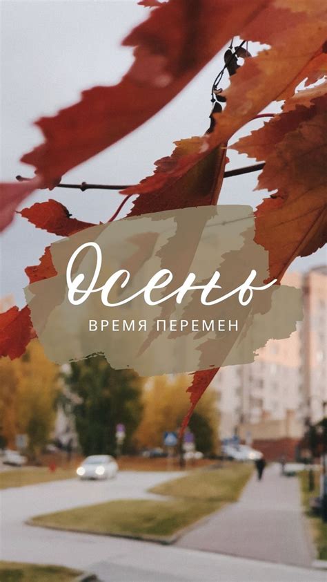 Осень: время перемен и уныния