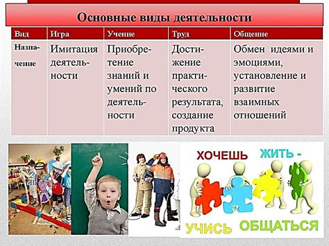 Основные виды деятельности