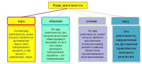 Основные виды деятельности организации