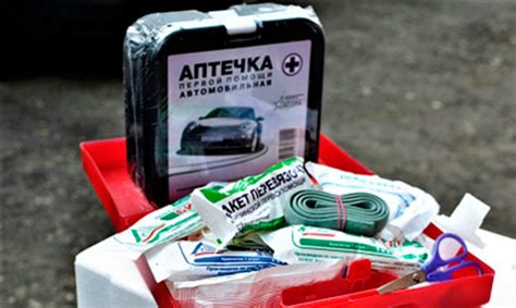 Основные медицинские препараты в аптечке автомобиля