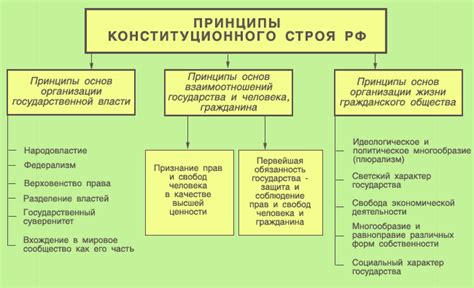 Основные принципы конституционного строя и их влияние на формирование государственного строя