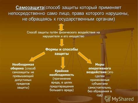 Основные принципы самозащиты в гражданском праве