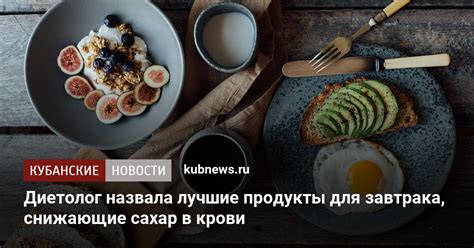 Основные продукты для завтрака