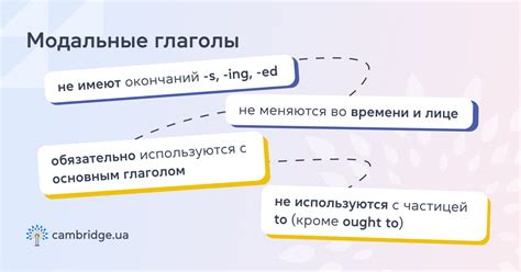 Особенности использования модальных глаголов