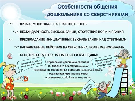 Особенности поведения и взаимодействия со сверстниками