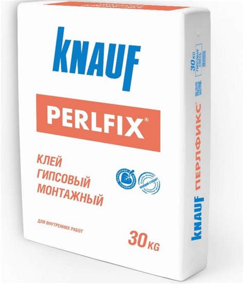 Особенности применения клея гипсового монтажного Knauf Perlfix