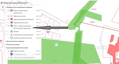 Особенности территориальных зон в публичной кадастровой карте