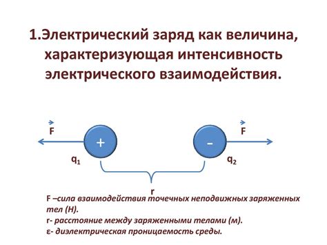 Особенности электрического взаимодействия