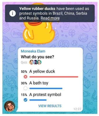 Особенности Quiz mode в опросе Telegram