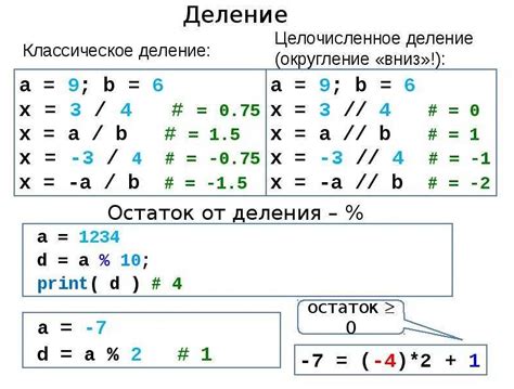 Остаток от деления всегда положительный