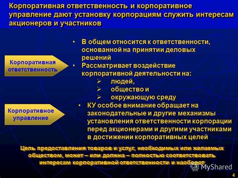 Ответственность участников и акционеров