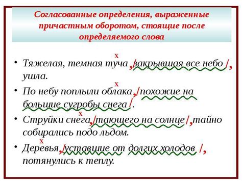 Отличительные особенности обособленного предложения с причастным оборотом