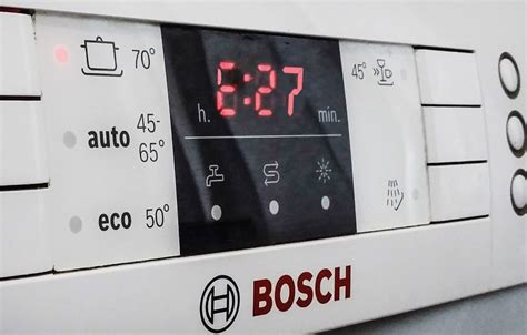 Ошибка Е27 посудомоечной машины Bosch