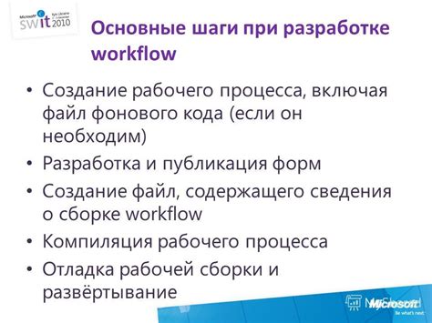 Первые шаги в рабочей среде: организация рабочего процесса