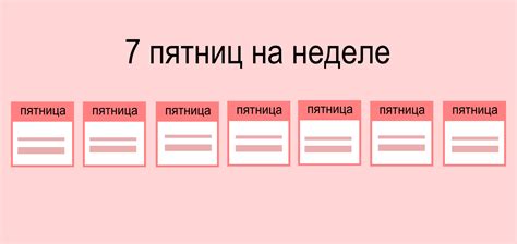 Переносный смысл выражения "7 пятниц на неделе"