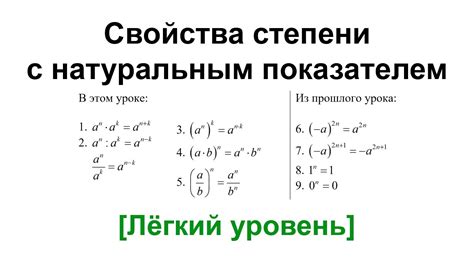 Показатели степени в математике