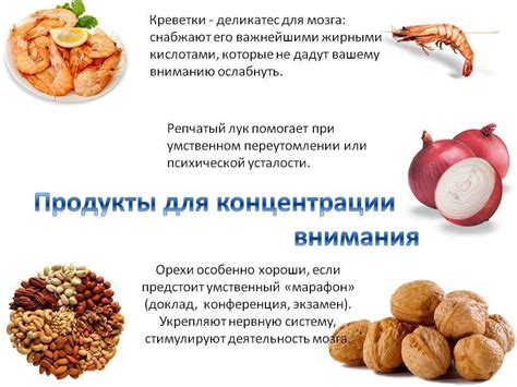 Полезные продукты для памяти и концентрации