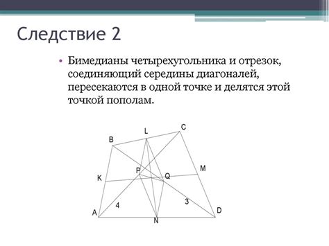 Положение четырехугольника