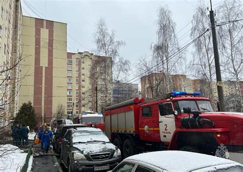 Понедельник утром начался с пожара в Рязани