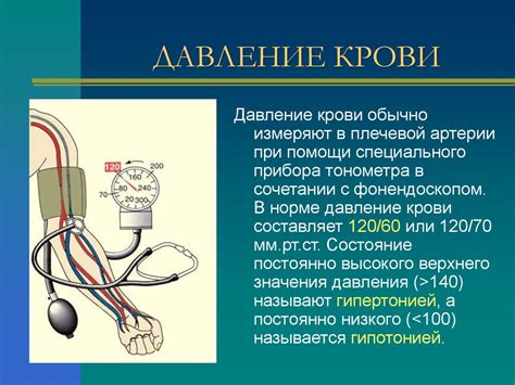 Понятие артериального давления