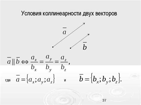 Понятие коллинеарности векторов