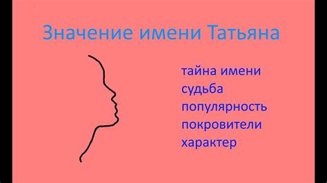 Популярность имени Татьяна