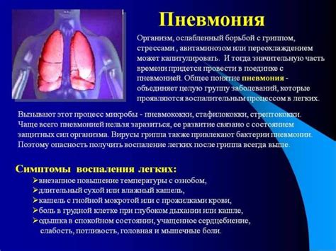 Последствия и осложнения при мягкотканных очагах в легких