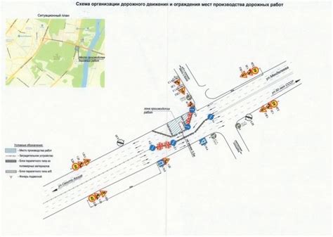 Предупреждение о сужении проезжей части