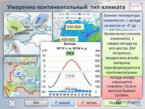 Преобладание воздушных масс с атлантического побережья