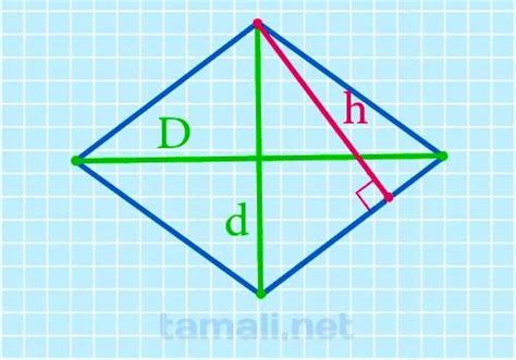 Примеры высоты ромба