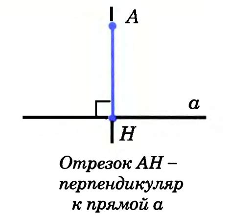 Примеры использования перпендикуляра в геометрии