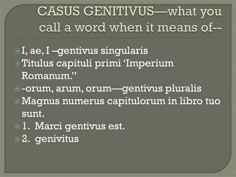 Примеры использования genitivus singularis