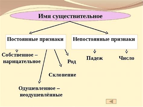 Примеры постоянных признаков