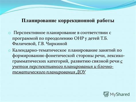 Примеры реализации компенсирующей направленности