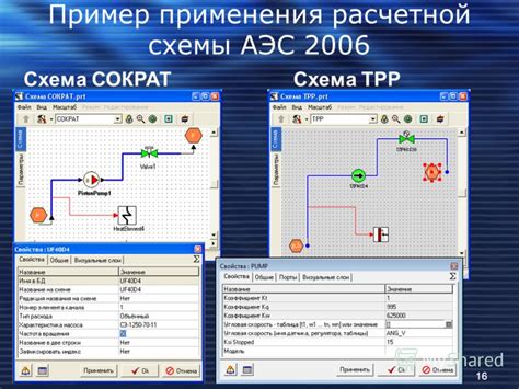 Пример применения расчетной схемы