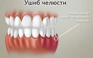 Причины опухания челюсти после удара