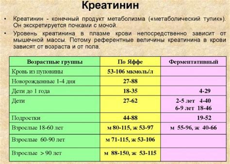 Профилактика повышенного креатинина