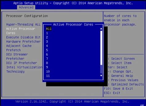 Разбираемся с CPU cores enabled в BIOS