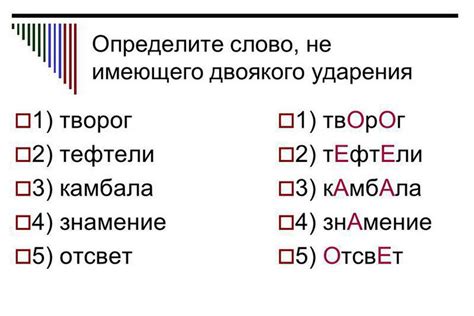 Разбор правил ударения в слове "творог"