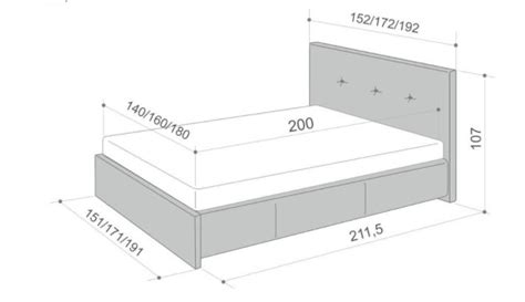 Размер и структура кровати